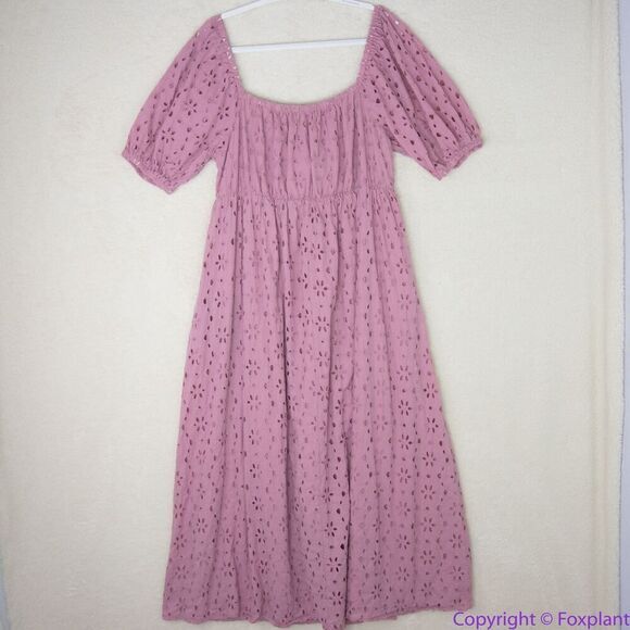 Eloquii Eyelet‎ Tie Front Maxi Dress, 16 - Picture 10 of 16